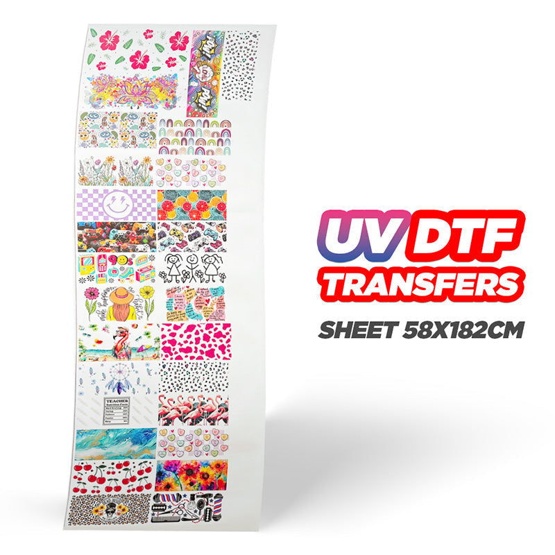 Custom DTF Heat Transfers Gang Sheet - Extra UV Sheets