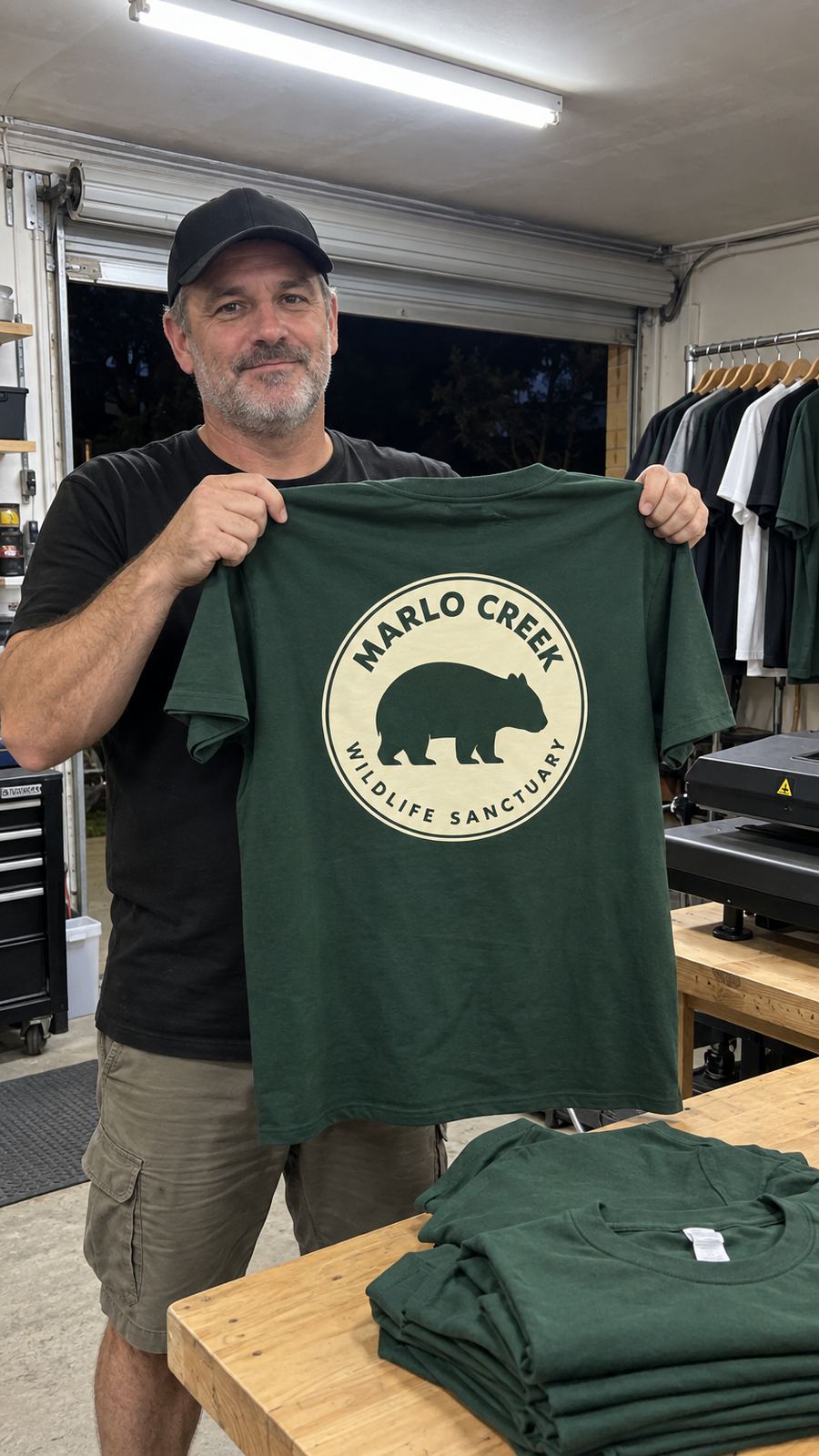Printing the sanctuary's tees